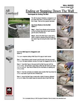 Stepping Down or Ending Walls