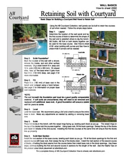 Retaining Soil with AB Courtyard