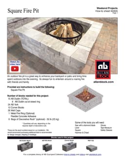 Building a Fire Pit (square)