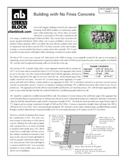 Building with No Fines Concrete