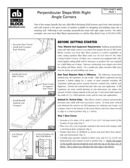 Building Stairs - Perpendicular with Corners