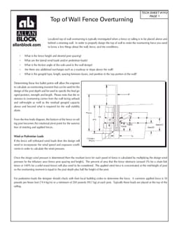 Top of Wall Fence Overturning