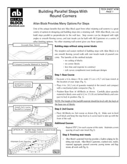 Building Stairs - Parallel with Round Corners