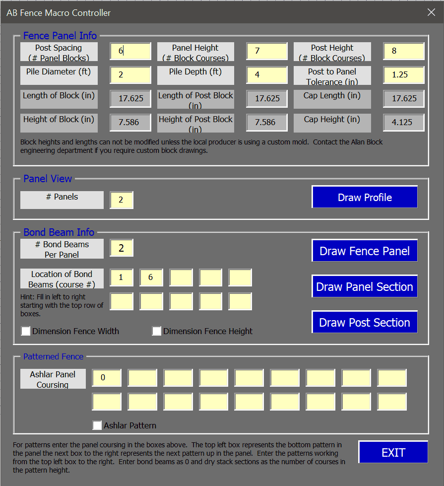 AB Fence Macro for AutoCAD