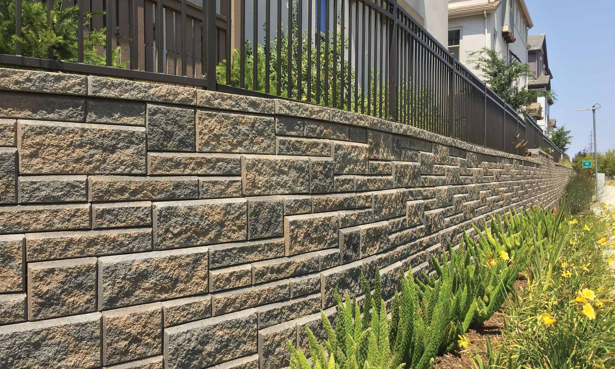 Patterned Retaining Walls