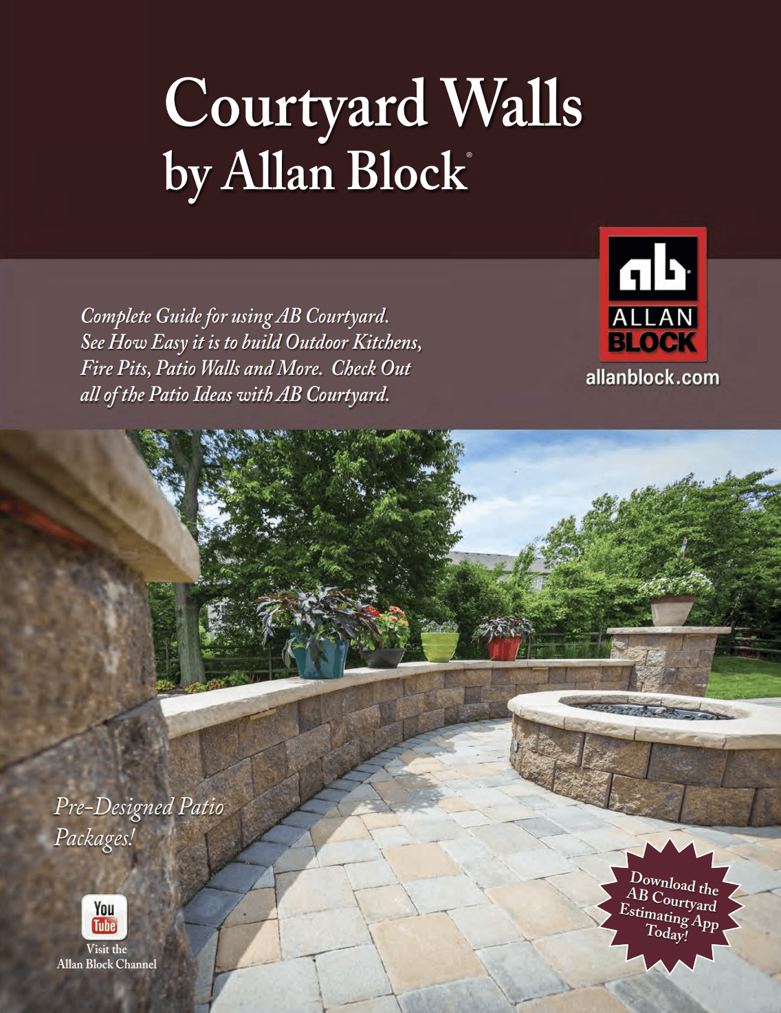 Courtyard Walls by Allan Block