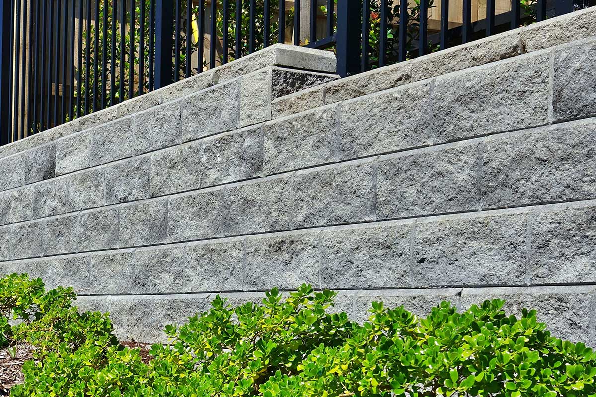Professional retaining wall project